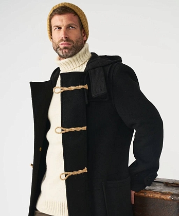 2Картинка Пальто-дафлкот Original Montgomery Teddy Extra Long Black